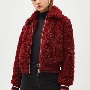 Bershka shearling jacket